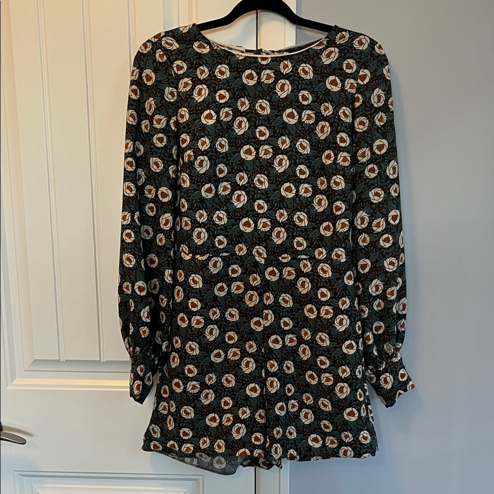Floral Long Sleeve Romper S